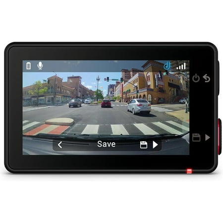 Garmin - Dash Cam X310 4K Touchscreen Dash Cam with a 140-degree Field of View and built-in Clarity Polarizer - Black