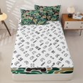 thumbnail image 4 of Homewish Camo Gaming Controller Zipper Queen Comforter Set with Fitted Sheet and 2 Pillowcases,Green Camouflage Print Zipper Bedding Set,Gamepad Reversible,4pcs, 4 of 8
