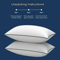 thumbnail image 2 of Pillows Standard Size Set of 4, Hotel Quality, Down Alternative Gusseted Bed Pillows for Side, Back, or Stomach Sleepers, White, 2 of 4