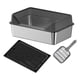 thumbnail image 2 of Caja de arena para gatos Salvador acero inoxidable inodoro para gatos interior negro alto, 2 of 10