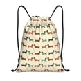 thumbnail image 1 of Bingfone Dachshund Dog Drawstrings Backpacks Bags for Men Women Gym Drawstrings Bag-Medium, 1 of 6