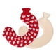 thumbnail image 4 of Bolsa de agua caliente en forma de U, suave, de 1 l, para inyectar agua en el cuello y el hombro, con funda suave para viajes, fondo rojo, corazón blanco., 4 of 14