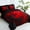 Red, variant on 7Pcs Red Rose Comforter Set King,Bedding Sets Bed in a Bag Microfiber Adult(90"X104")