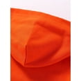 thumbnail image 4 of HILEELANG 4-12 Toddler/Little/Big Boys Girls Orange Solid Color Hoodie Pullover 7-8, 4 of 6