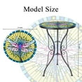 thumbnail image 2 of WONDER GARDEN 21"H Glass Plant Stand Outdoor Side Table for Porch Patio Garden Dragonfly, 2 of 8