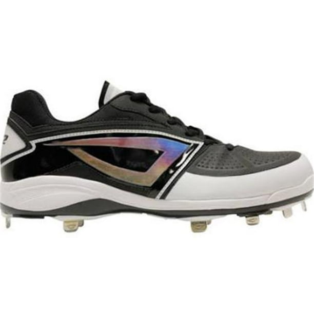 3N2 7.5 6238-01-75 Lo-Pro Baseball Cleat&44; Noir - Taille