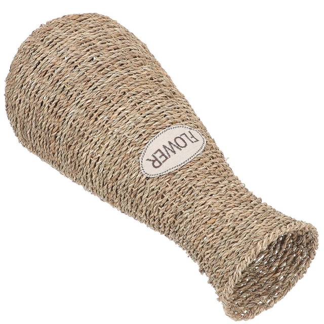 Light Brown Rattan Flower Basket for Decor Compact Size and Elegant Woven Vase