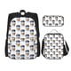 thumbnail image 1 of Easygdp Coffee To Go Pattern Mochila para Niños y Niñas con Set de Caja de Almuerzo y Estuche para Lápices 3 en 1, Mochila Escolar Estampada para Adolescentes, 1 of 7