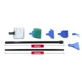 thumbnail image 2 of Newest Upgraded Aquarium Cleaner 5 In 1 Clean Set Fish Net Gravel Rake Algae Scraper Grass Fork Sponge Brush Glass Fish Tank Cleaner Tool Blue, 2 of 5