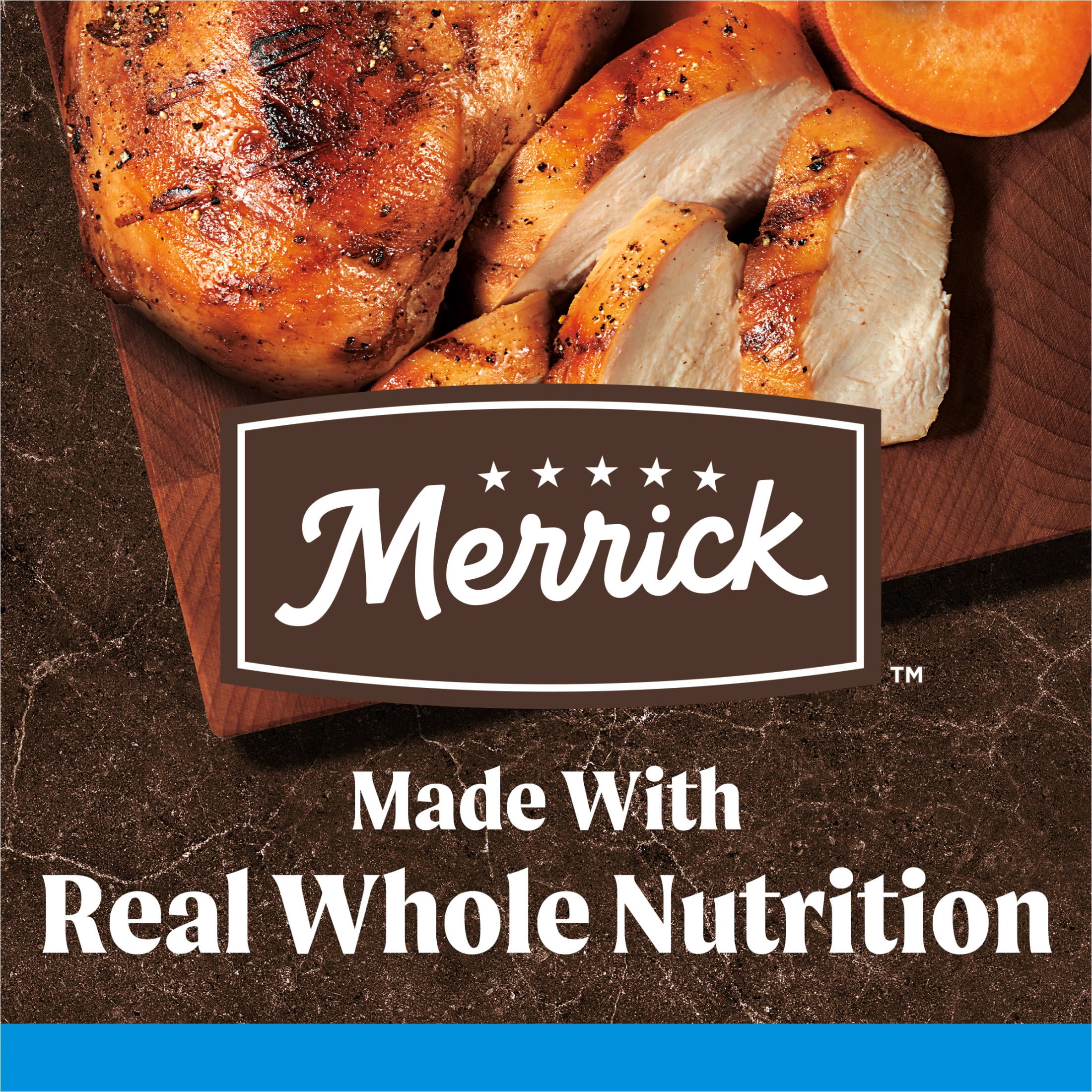 Merrick Real Chicken & Sweet Potato Dry Dog Food, Grain Free, 22 lb Bag