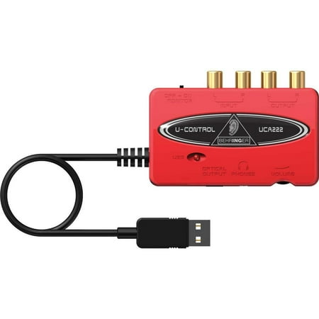 Behringer UCA222 Ultra-Low Latency USB/Audio (Best Low Latency Audio Interface)