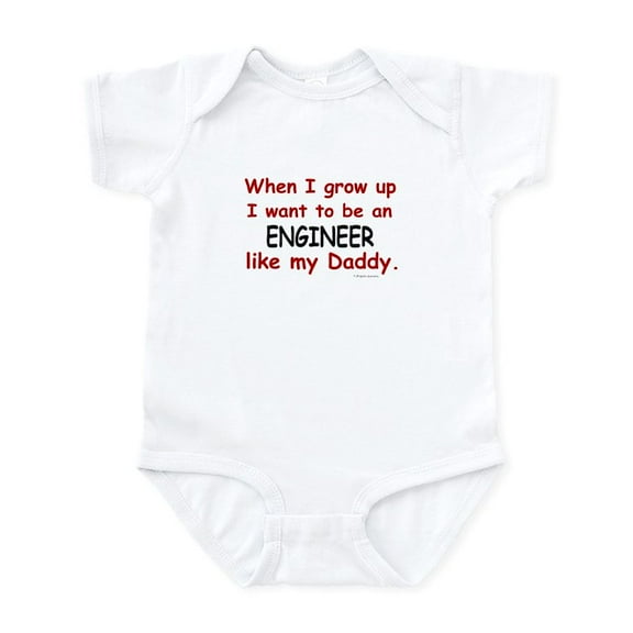 CafePress - Engineer (Like My Daddy) Infant Bodysuit - Baby Light Bodysuit, Size Newborn - 24 Months