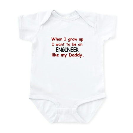 

CafePress - Engineer (Like My Daddy) Infant Bodysuit - Baby Light Bodysuit Size Newborn - 24 Months