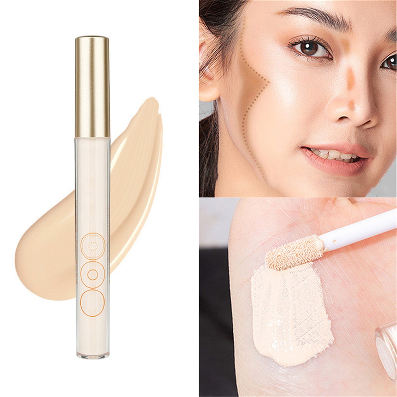 NIUREDLTD Liquid Shimmers Eyeshadow Makeup Stick Quick Dry Champagne