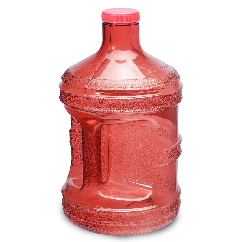 1 Gallon BPA FREE Reusable Plastic Drinking Water Big Mouth Bottle Jug Container with Holder