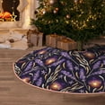 thumbnail image 5 of Sikiie Lavender Flowers Nativity Christmas Tree Skirt, Jesus Christian Winter Holiday Tree Mat Decoration(30-48IN)48", 5 of 6