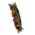 thumbnail image 2 of Kurt S. Adler 24 in. Unlit Gold & Red Poinsettia Wreath, 2 of 6
