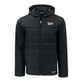 thumbnail image 2 of Men's Cutter & Buck  Black Vanderbilt Commodores Vault Evoke Hybrid Eco Softshell Recycled Full-Zip Hooded Jacket, 2 of 3