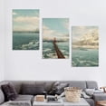 thumbnail image 4 of nygtbtfer 5 Panel Modern Canvas Wall Art City Canvas Wall Art Beautiful San Francisco Golden Gate Bridge Landscape Picture Printed on Canvas Framed Wall Decor Art Ready to Hang 12x16x3pcs, 4 of 4