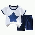 thumbnail image 4 of UAYOTSE Baby Boy Clothes Baby Boy 2PCS Outfits Short Sleeve Round Neckline Tops Pants Set Baby Boy Spring Summer Clothes 2PC Short Sleeve Pajamas Se,Sizes 3-6 Months, 4 of 8