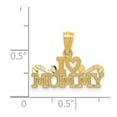 thumbnail image 2 of Auriga Fine Jewelry 14K Yellow Gold I Heart Mommy Pendant (L - 15mm, W - 20mm) for Women, 2 of 5