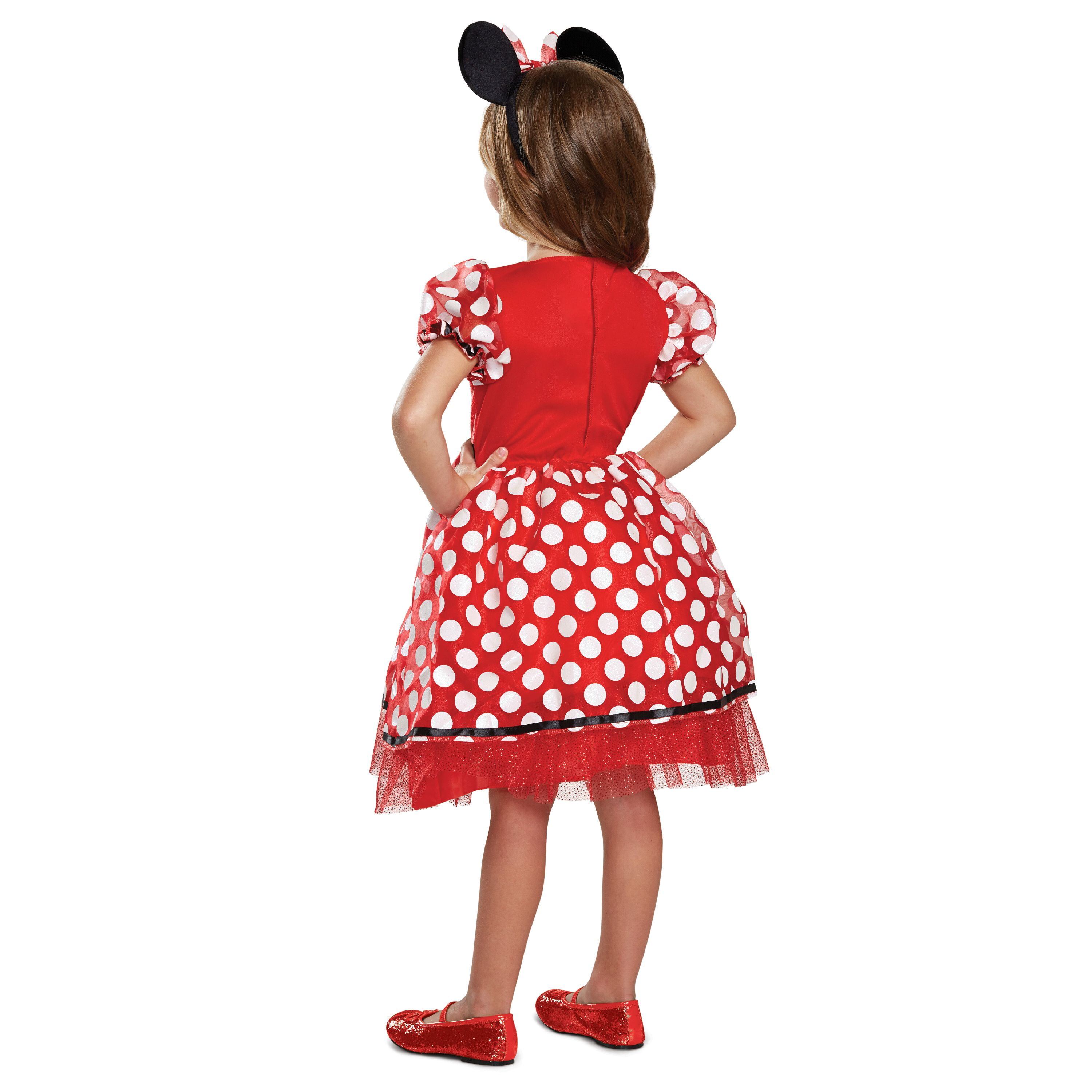 Disguise Minnie Mouse Classic Girl's Halloween Fancy-Dress Costume for Child, S (8-10) - Walmart.com