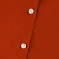 thumbnail image 5 of Mohiass Womens Button Down Shirts Long Sleeve Dressy Casual Blouses Button Up Collared Shirts Tops for Women Orange 2XL, 5 of 5