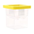 thumbnail image 1 of Caja flotante para cría de peces, caja de incubación para separar peces payaso y huevos de pez. Amarillo, 1 of 9