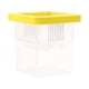 thumbnail image 1 of Caja de cría flotante para acuario, caja de incubación para peces Betta, Guppy y huevos de pez. Amarillo, 1 of 9