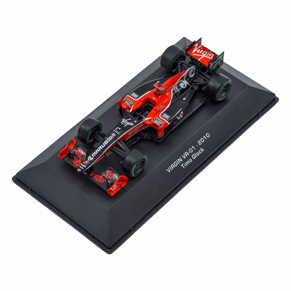 1:43 F1 Team VR01-2010 Collection Formula 1 Race #24 Model Inspired by Timo Glock Diecast Collectible Model​