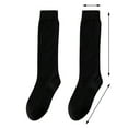 thumbnail image 3 of Yigetop Thin Socks Women Women's Winter Thickening Warm Medium Length Leg Socks Keep Warm Sock High The Knee Lightweight Cotton Socks Trouser Socks Women White One Size, 3 of 4
