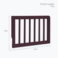 thumbnail image 3 of Dream On Me Universal Convertible Crib Toddler Guard Rail, Auburn, 3 of 5