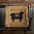 thumbnail image 3 of VHC Brands Seasonal Primitive Pillows & Throws Baa Blessings Tan 18" x 18" Pillow, 1 Count (Pack of 1), Mustard Yellow, 3 of 3