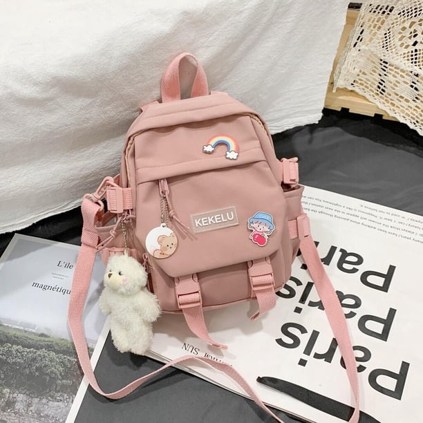 Mini mochila de estilo coreano para niñas, mochila escolar pequeña, Bolsa de viaje para niños Fivean unisex