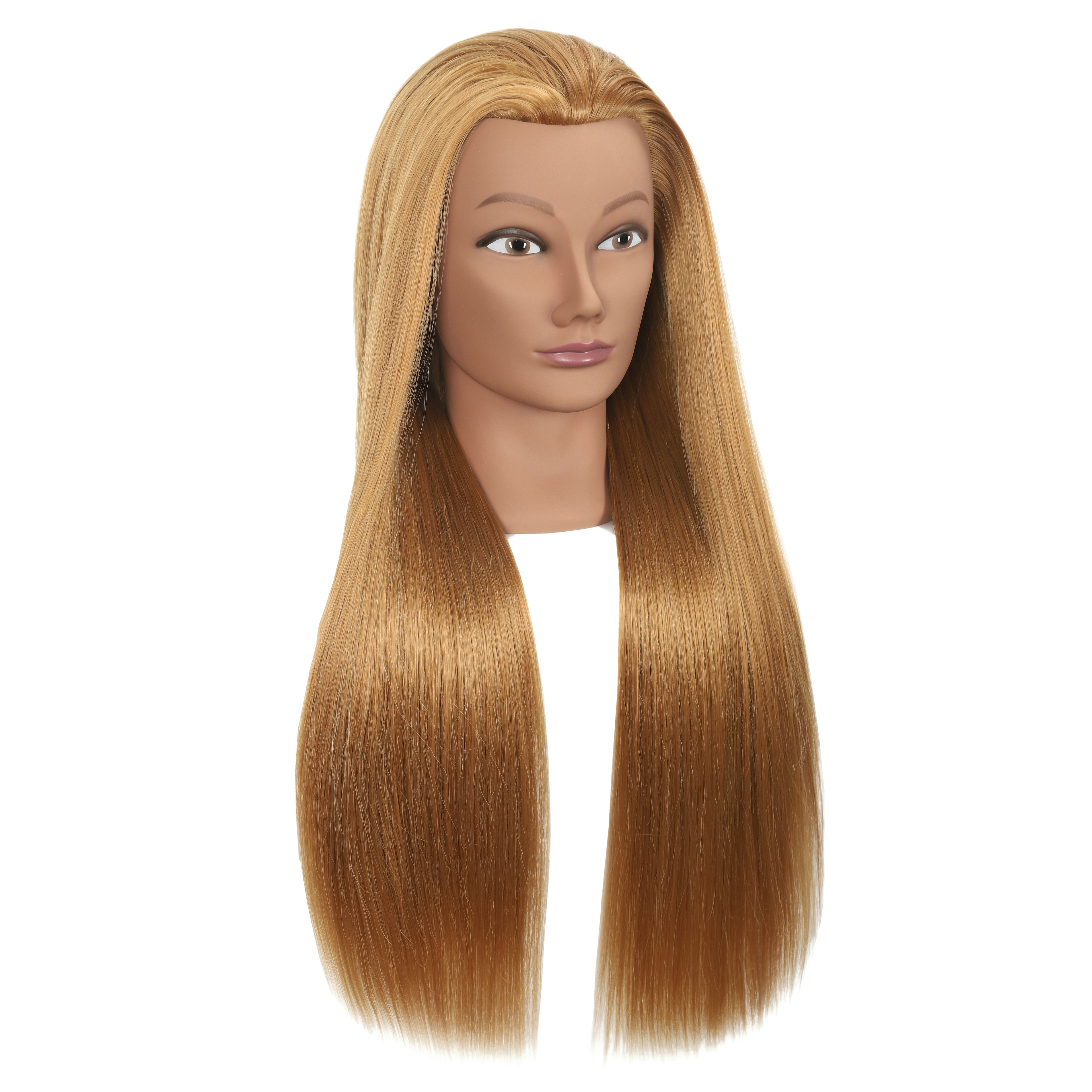 RYHAIR 30 inches Long 80% Human Hair Mannequin Head for Practice Braiding Styling Cosmetology Barber Training Display with Stand