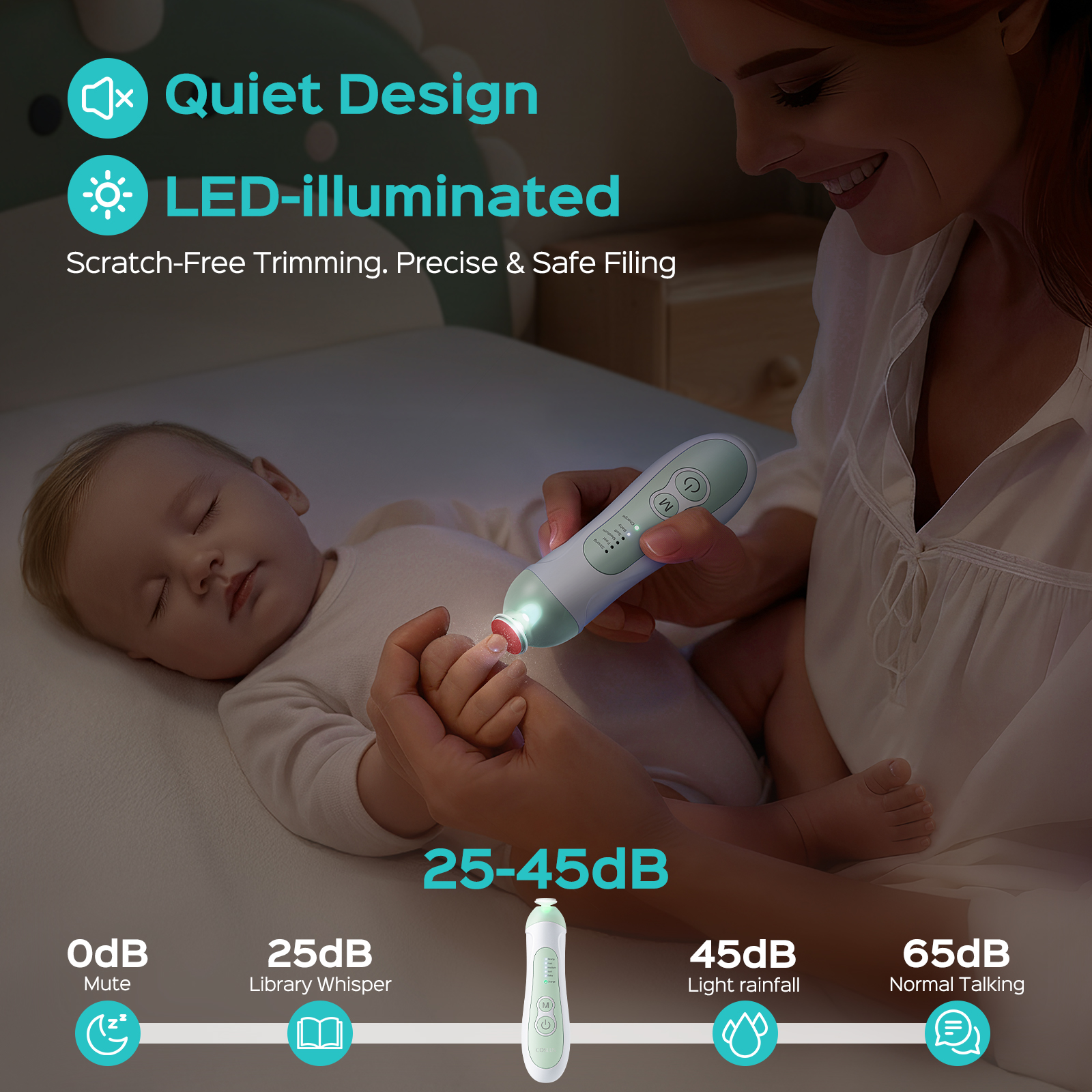 COSLUS CX52 Baby Nail Trimmer - Green photo 7