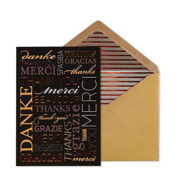 NIQUEA.D, Multi Language Thank You Card