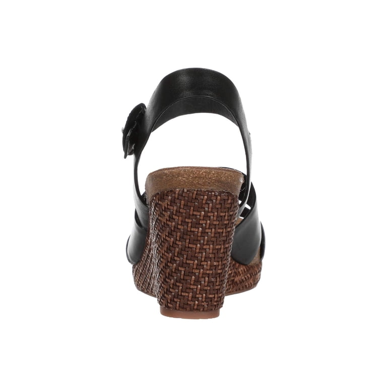 Sofft Casidy Women's Wedge Sandal – Comfortable Leather Summer Sandals With Jute Wrap
