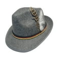 thumbnail image 2 of segolike Chapeau Cowboy pour Femmes Hommes Mode Chapeau Jazz Classique pour Voyage de Rue Magasinage Gris Foncé, 2 of 9