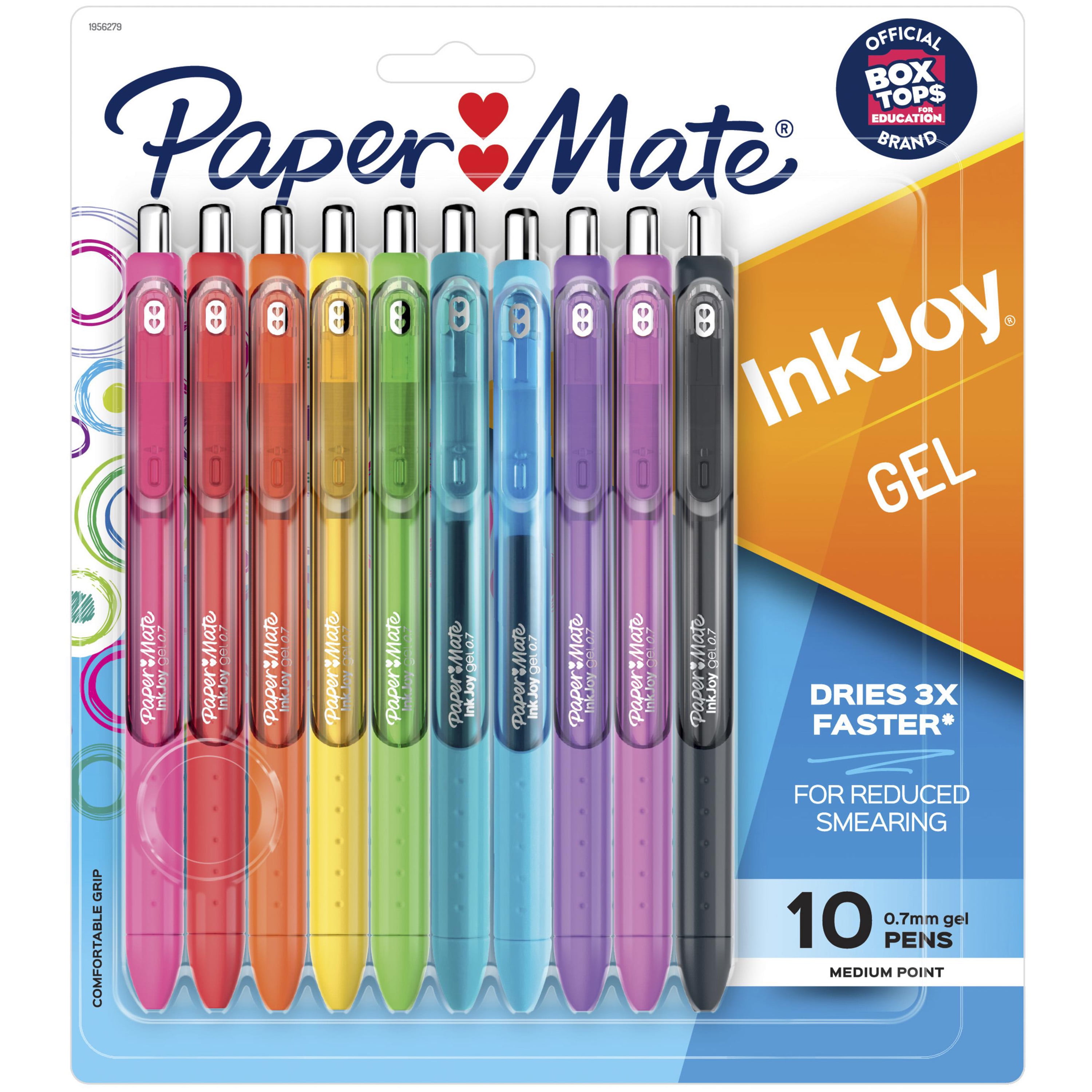 Paper Mate InkJoy Gel Pens, Medium Point (0.7mm), Assorted Colors, 10 Count - Walmart.com