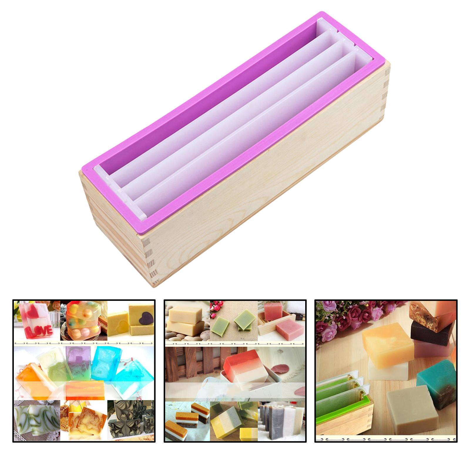1200ml Silicone with Separated Rectangular Soap Making for Chocolate, Toast, Resin Crafts, DIY Supplies, Baking Accessories