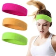 thumbnail image 1 of diademas deportivas que absorben el sudor para hombres y mujeres, adecuadas para hacer ejercicio, baloncesto, correr, tenis, gimnasio. MFZFUKR BST3021830-4, 1 of 5