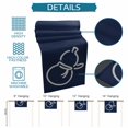 thumbnail image 6 of Navy Blue Cute Gourd Table Runner 72 Inches, Geometric Modern Abstract Art Bed Runner Dresser Scarves Tabletop for Indoor Outdoor Parties/Ceremony/Banquet, 14" x 72", 6 of 9