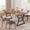 Brown, variant on TROPOW 71 Inch Modern Industrial Dining Table Set for 6 - Heavy-Duty Stain-Resistant Tabletop, Easy Assembly for Kitchen, Dining Room & Apartment
