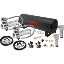 Vixen Air Suspension Kit for Truck/Car Bag/Air Ride/Spring. On Board System- Dual 200psi Compressor, 4 Gallon Tank. For Boat Lift,Towing,Lowering,Load Leveling,Bags,Onboard Train Horn VXO4841DCF
