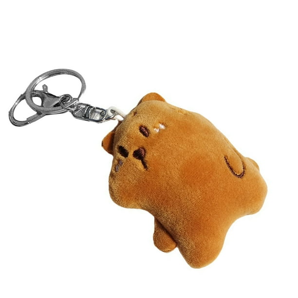 Bear Hanging Keychains, Squeak Sound Eye Catching Soft Touching Plush
