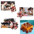 thumbnail image 3 of Rompecabezas de madera para niños: Juguete educativo y desestresante que mejora la coordinación y el pensamiento lógico, ideal para desafíos mentales., 3 of 6