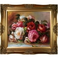 thumbnail image 2 of La Pastiche  Pierre-Auguste Renoir 'Discarded Roses' Hand Painted Framed Canvas Art, 2 of 5