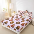 thumbnail image 3 of Erosebridal Cute Capybara Queen Sheet Sets,Kawaii Doughnut Summer Fruit Watermelon Bed Set For Capybara Lovers 4 Pieces, 3 of 6