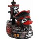 thumbnail image 5 of Punk Resin Pirate Ship Duck Statue Small Crafts Collectible Figurines Cartoon Duck Decorative Ornaments for Desktop Home Office Gifts (D), 5 of 5